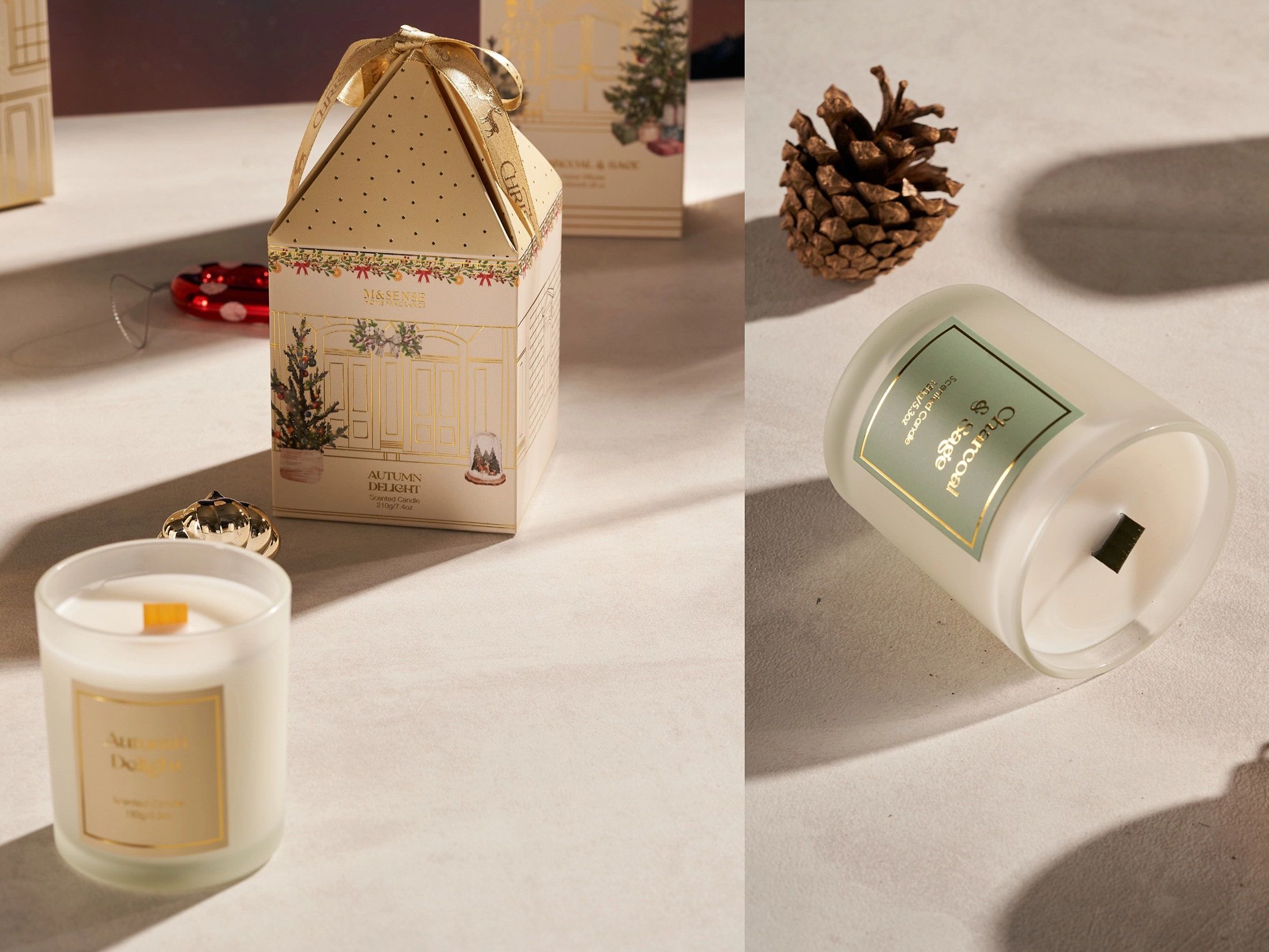 FESTIVE COTTAGE COLLECTION SCENTED CANDLE1