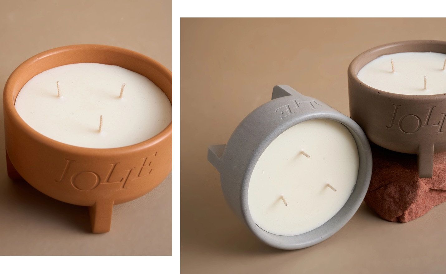 Cement Collection 3-Wick Scented Candle