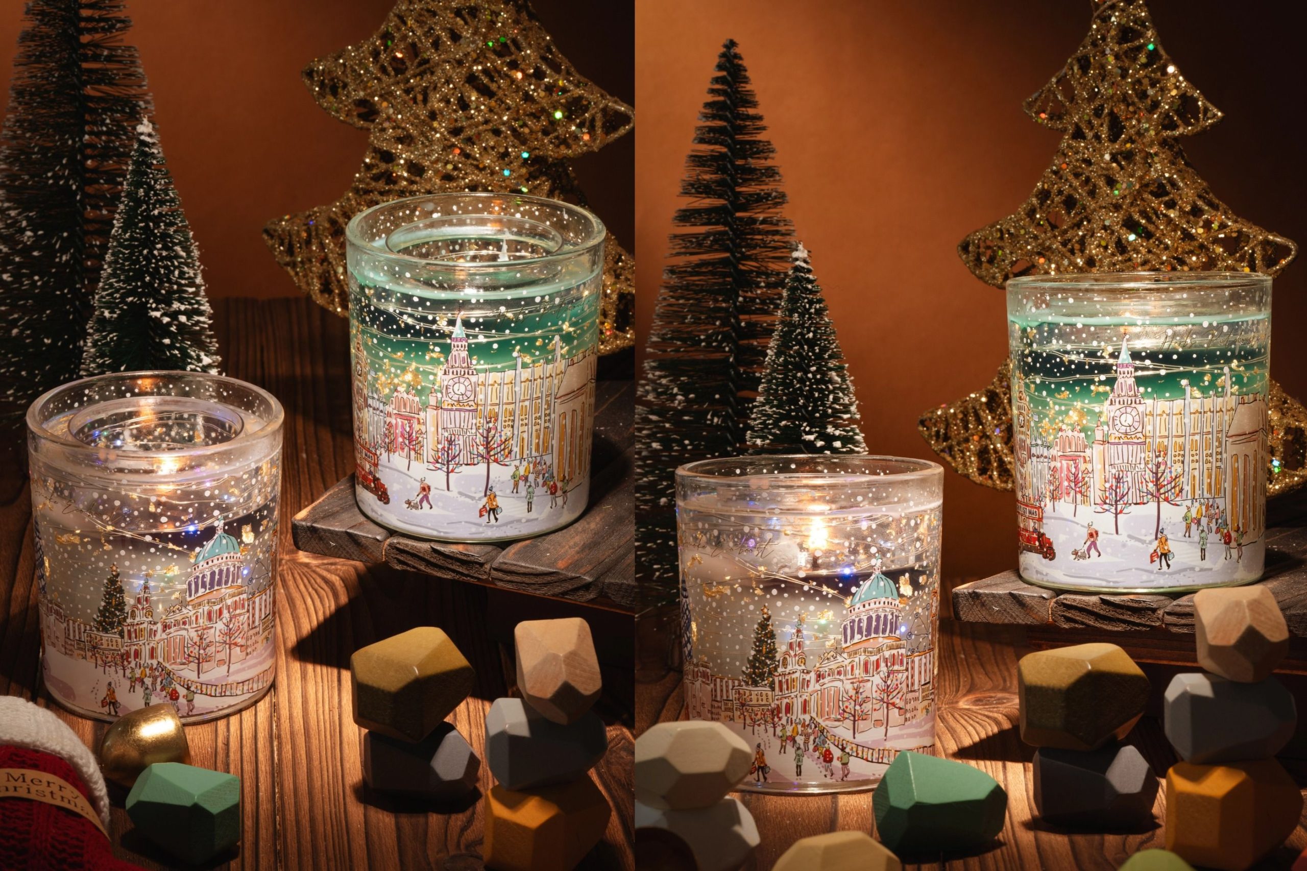 CHRISTMAS SNOW COLLECTION GEL CANDLE