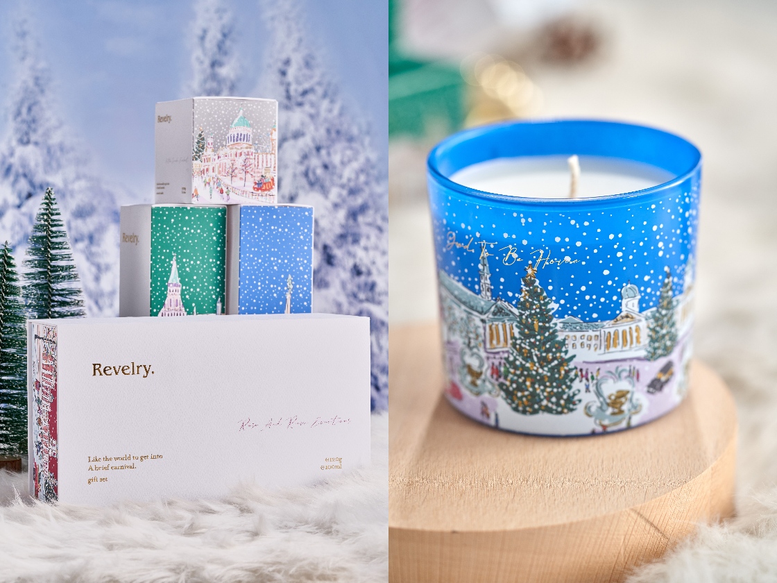 CHRISTMAS SNOW COLLECTION SCENTED CANDLE