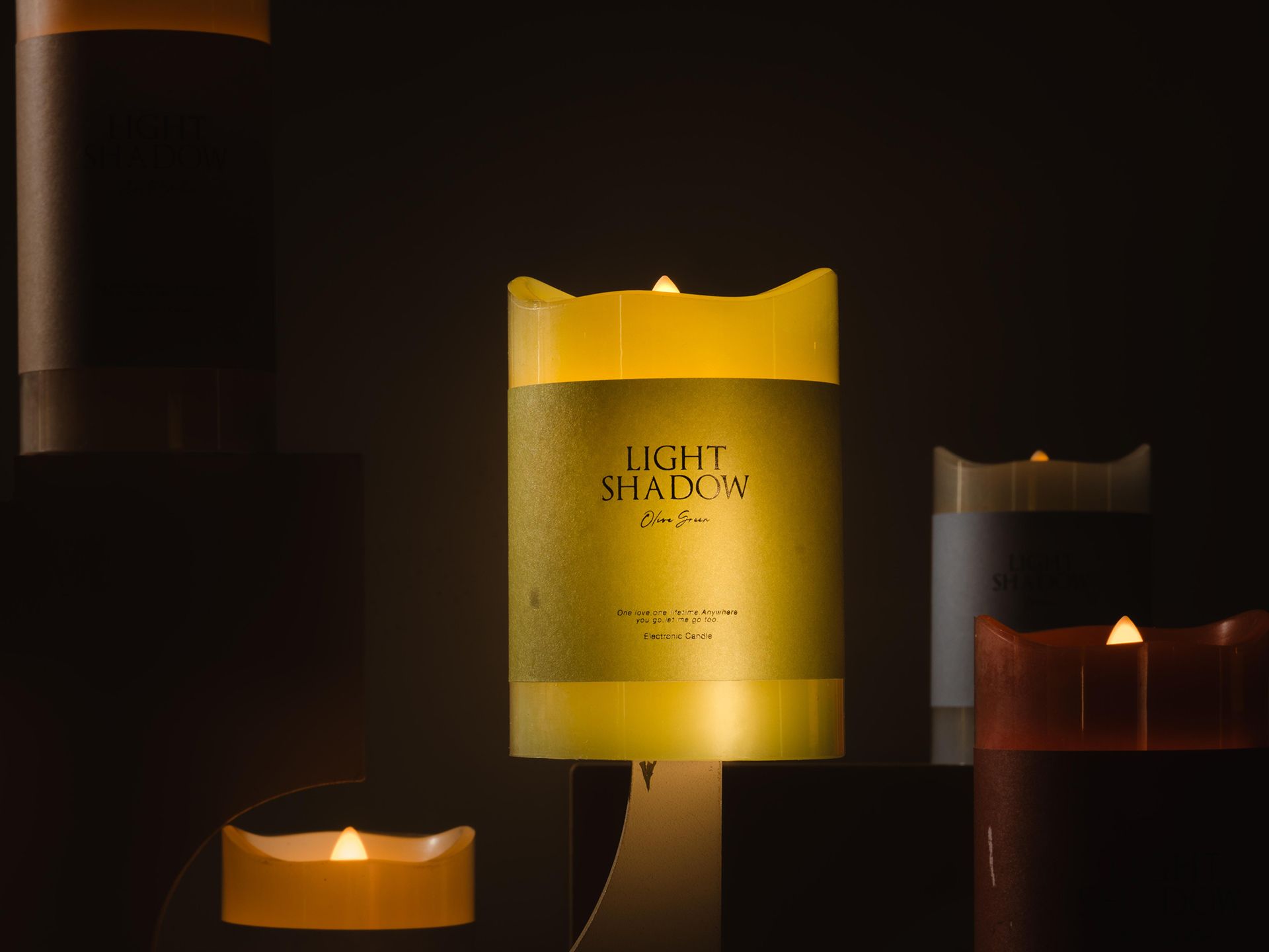 Light Shadow Electronic Candle