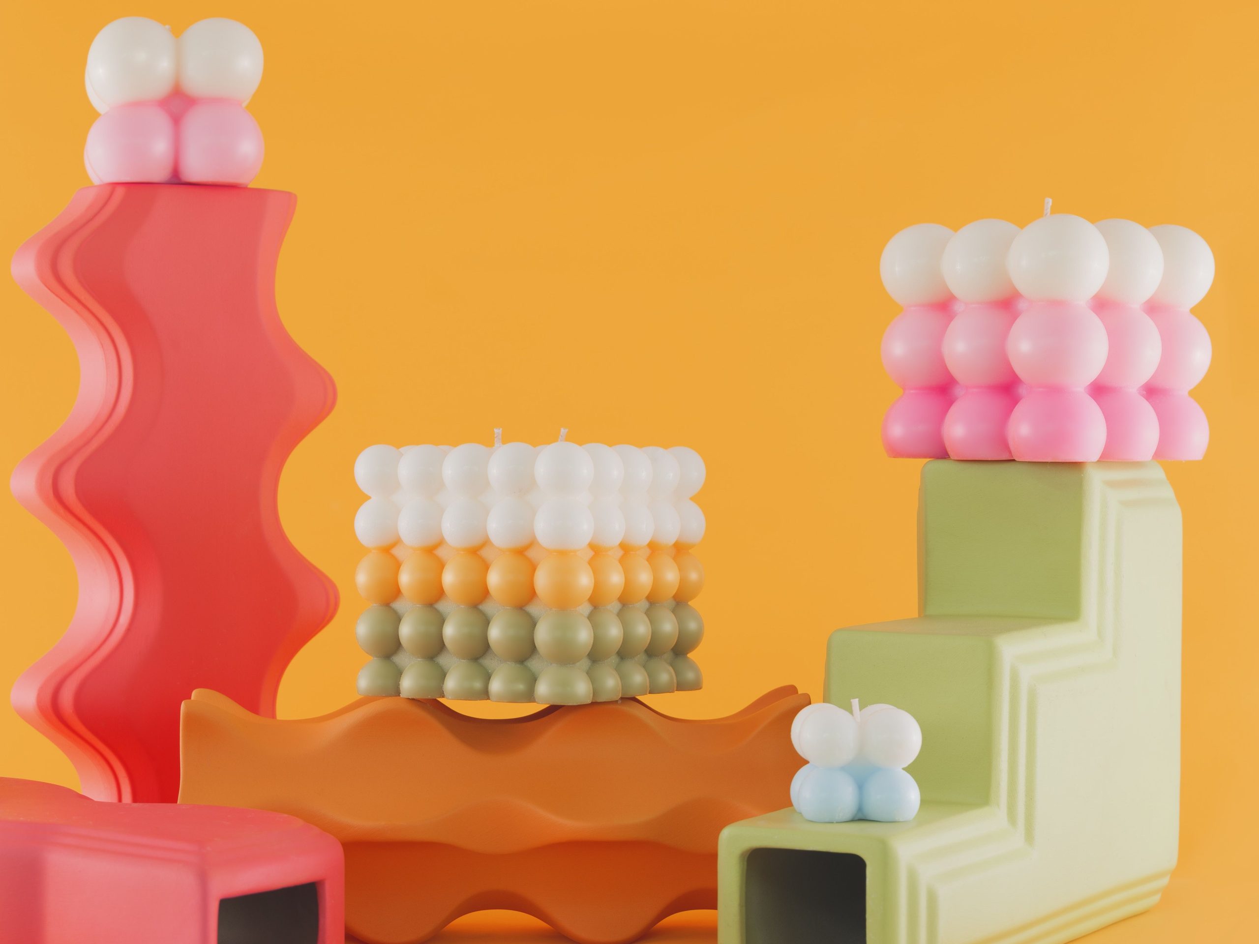 M&SENSE BUBBLE DECORATION SCENTED CANDLE2