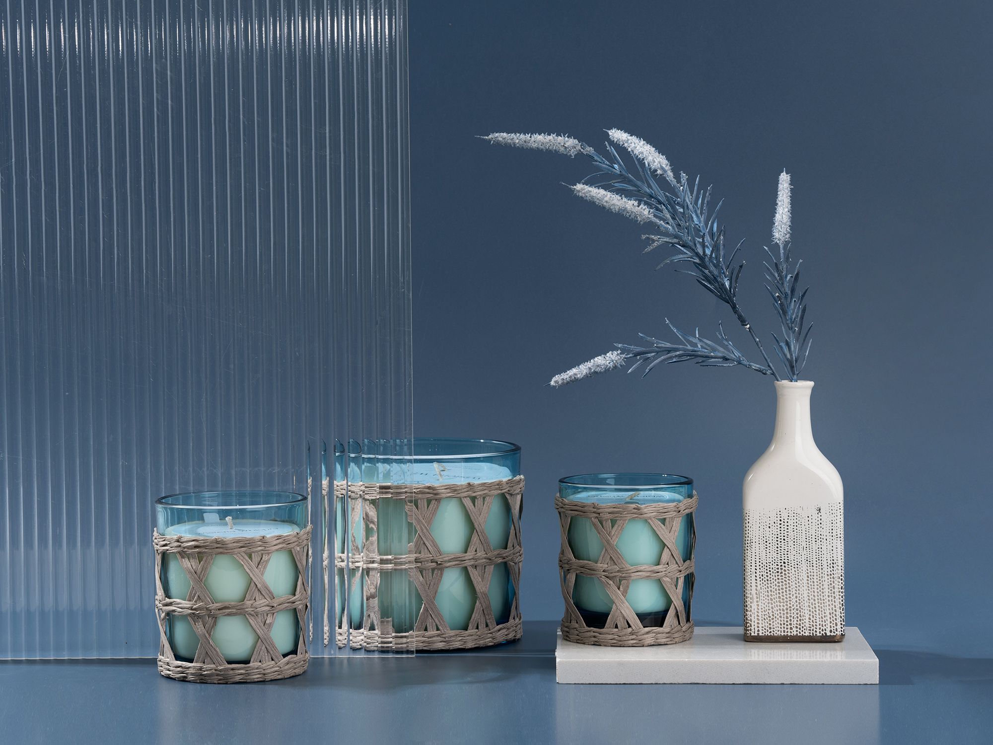 Knit & Woven 3 Wick Large Jar Scented Candle1