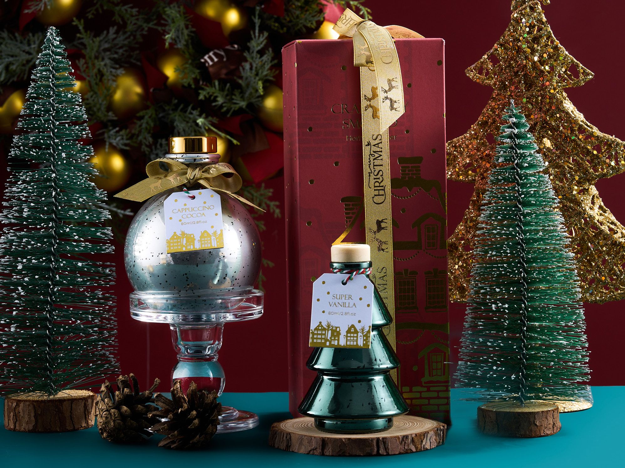 SNOWY FAIRYLAND COLLECTION SHAPED BOTTLES REED DIFFUSER1